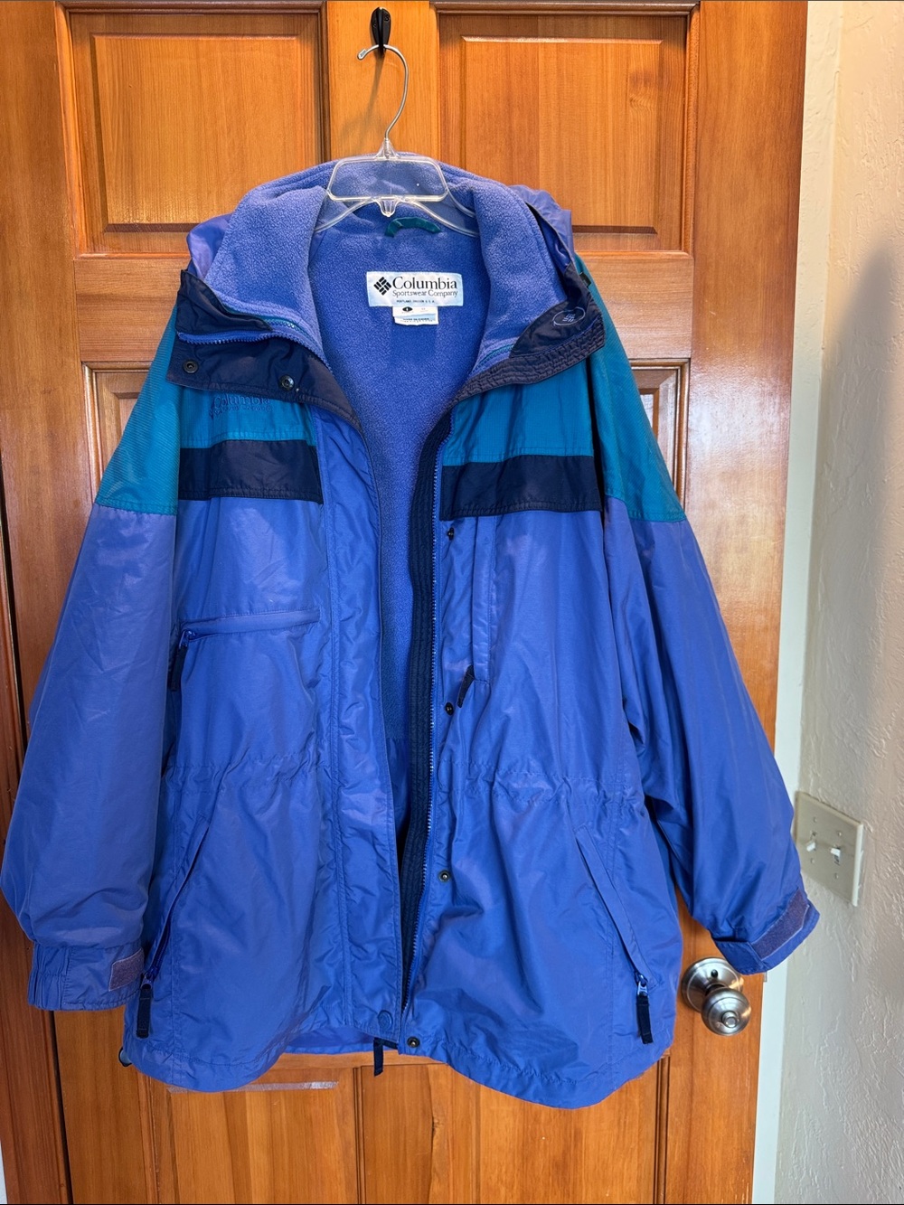 Columbia Sportswear 3-in-1 Hooded Colorblock Ski Jacket Women’s Large